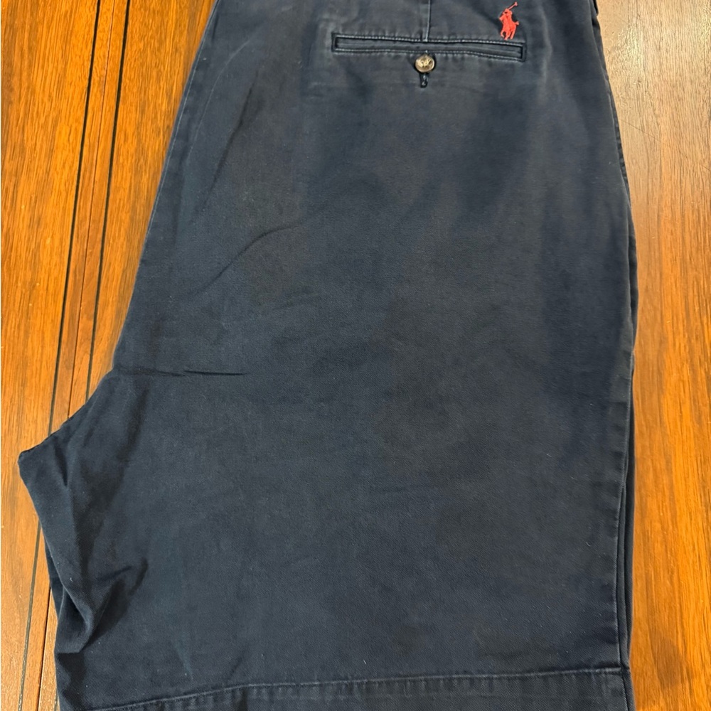 Navy Blue Polo Ralph Lauren Pleated Shorts size 46B